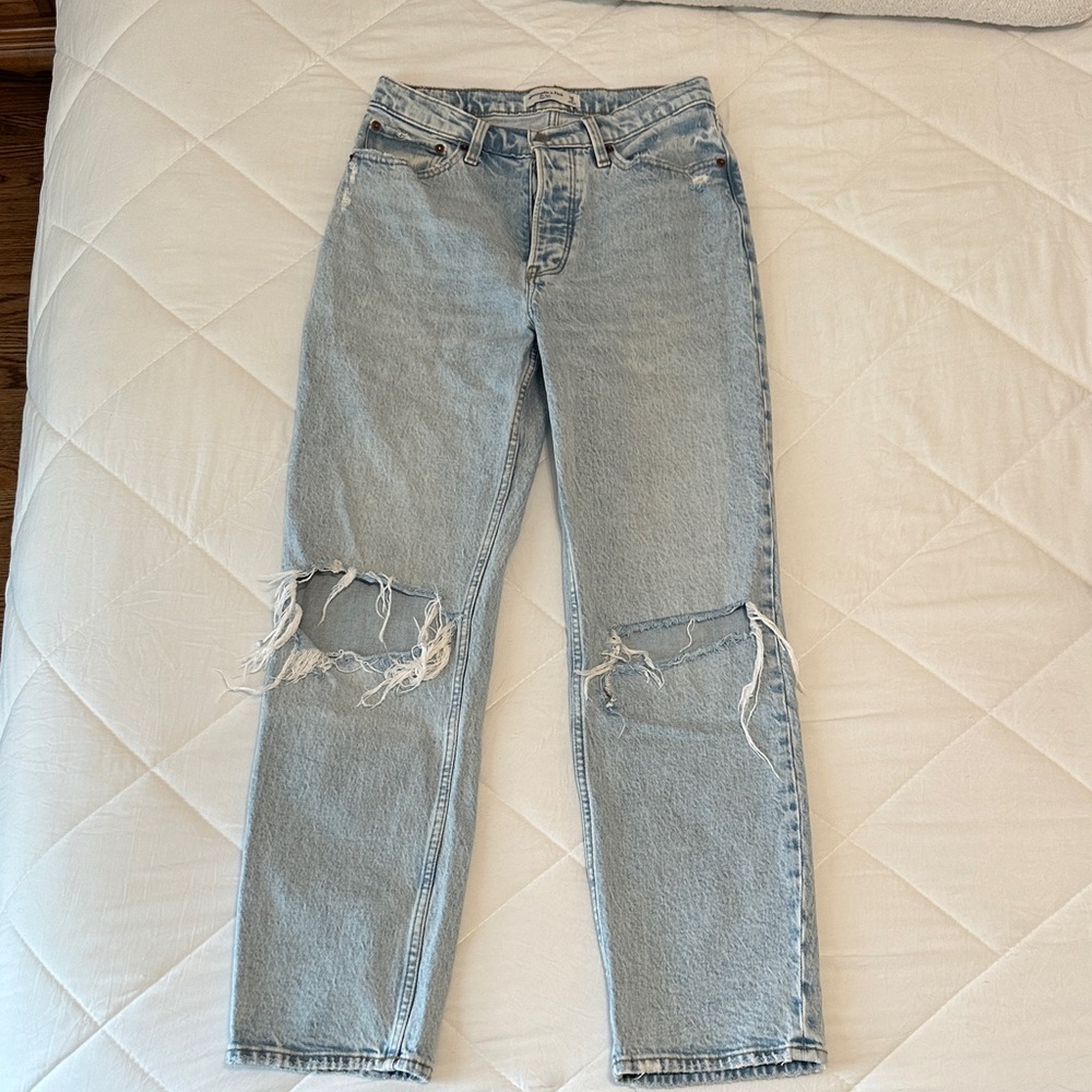 Abercrombie & Fitch Light Blue High Rise Jeans